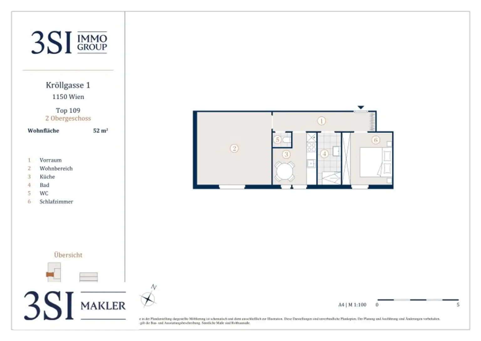 Wohnen mit Flair – 2-Zimmer-Wohnung top angebunden