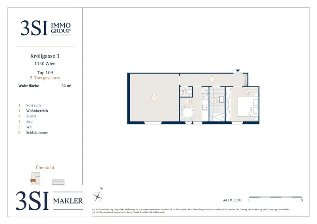 Wohnen mit Flair – 2-Zimmer-Wohnung top angebunden