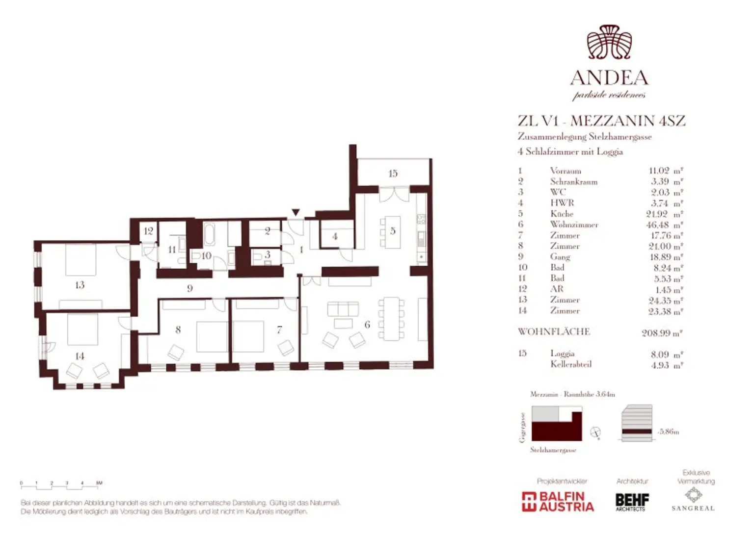 Grundriss Top 5/4BR