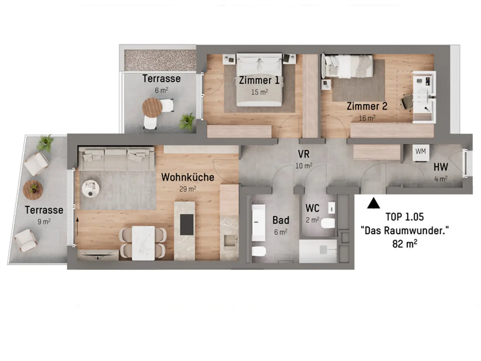 1210, Langenzersdorfer Straße, In Strebersdorf am Fuße des Bisambergs, 3-Zimmer-Eigentumswohnung