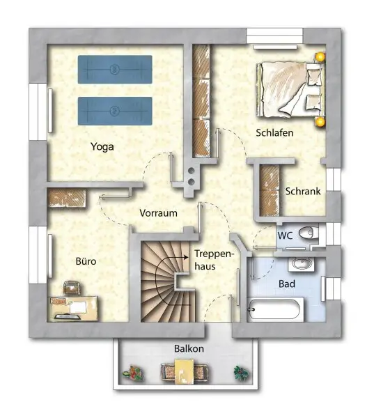 Grundriss Obergeschoss