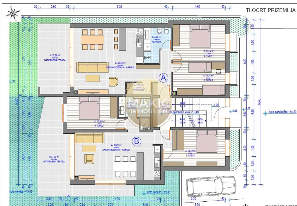 ISTRIEN - UMAG - SCHÖNE ERDGESCHOSSWOHNUNG “B” NUR 700 M VOM MEER ENTFERNT