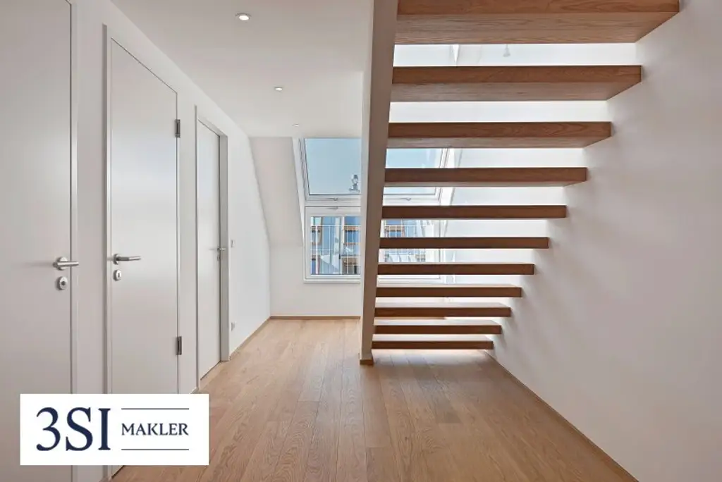 The Temptation: Erstklassige Dachgeschoßwohnung mit tollen Freiflächen Nahe Kutschkermarkt