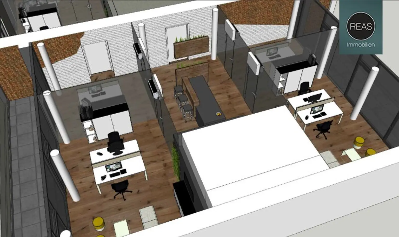 Sehr gut ausgestattetes Loft mit 2 Terrassen in der Brotfabrik Wien!