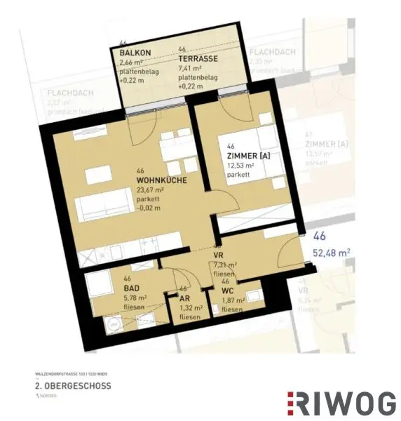 || Erstbezug || Perfekt aufgeteilte 2-Zimmer Wohnung mit Balkon & Terrasse || Nahe der Alten Donau ||