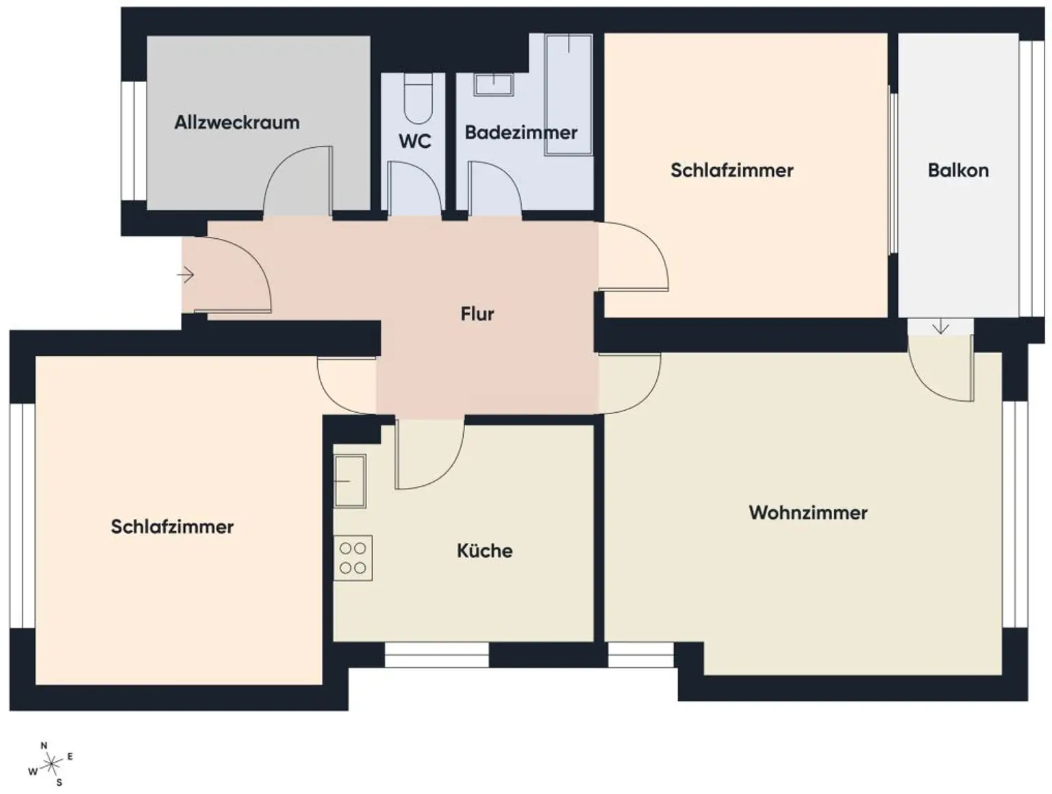 Grundriss ohne Maßstab