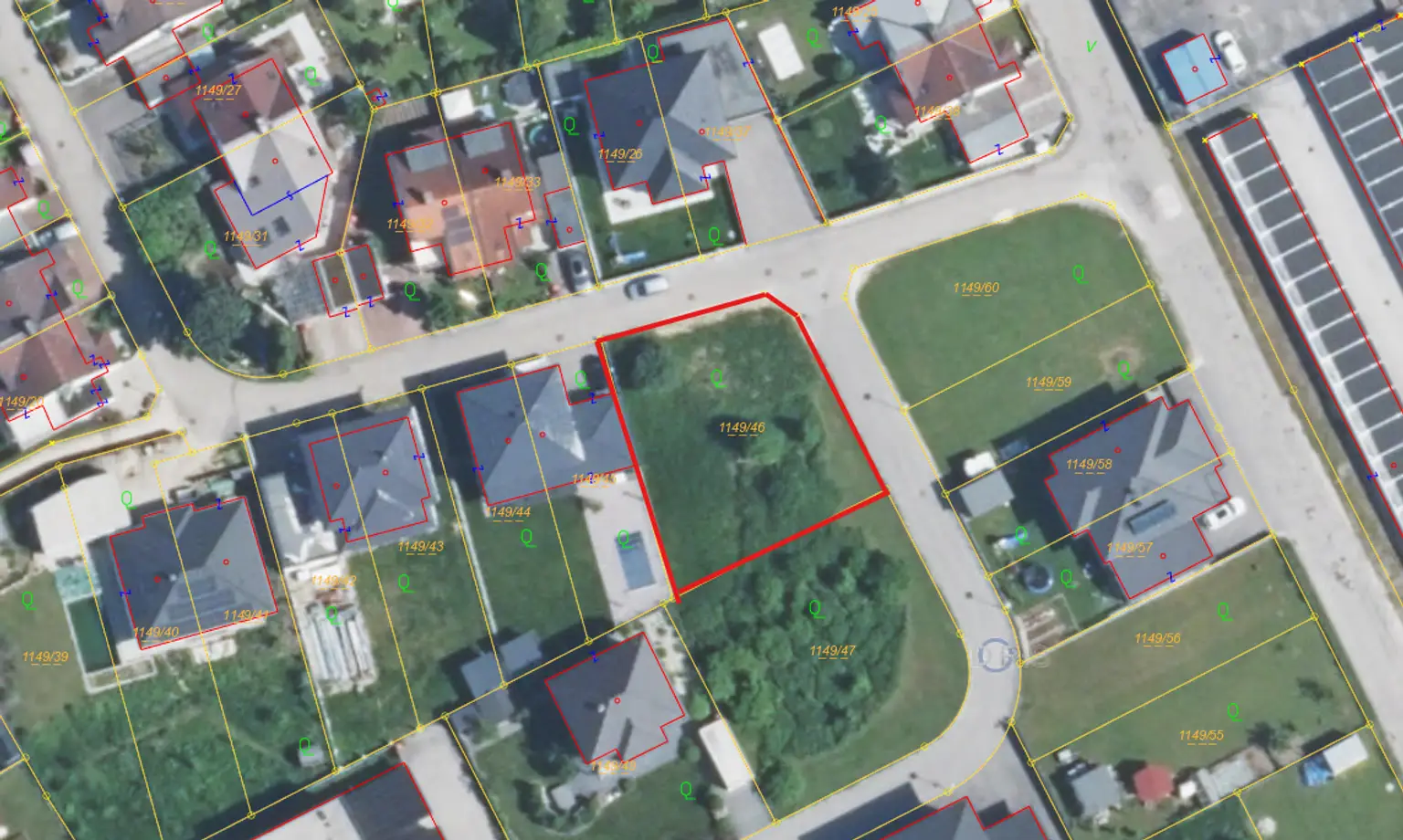 Doris Orthofoto, roter Rand