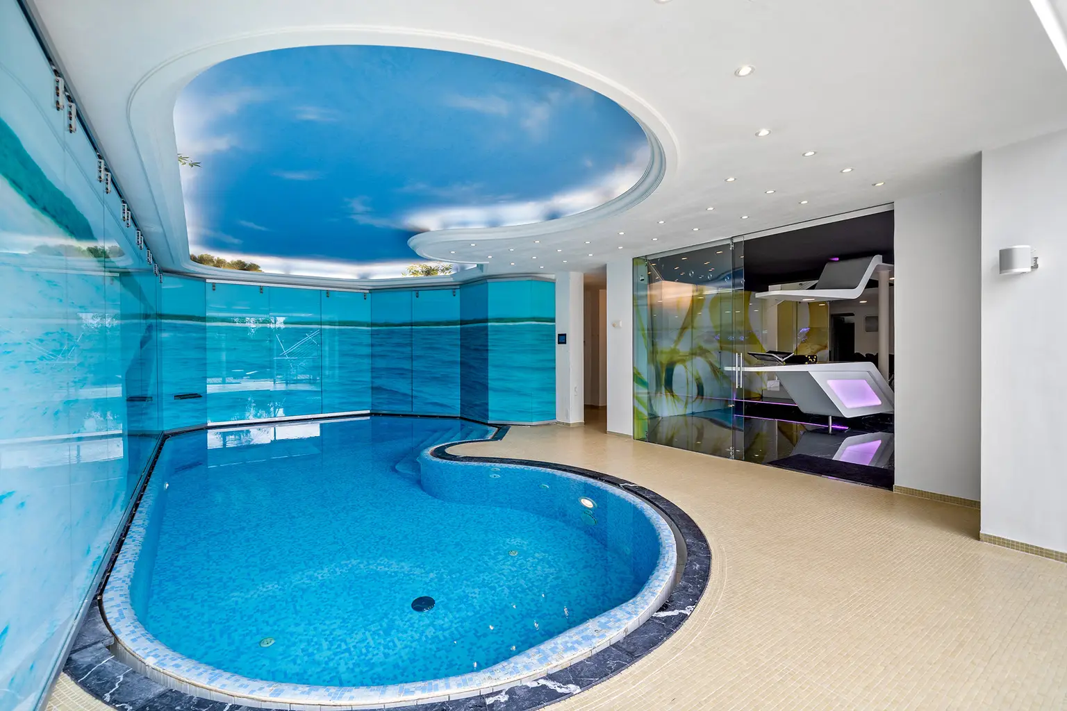Außergewöhnlich futuristische Architektur mit "WOW"-Effekt und Indoor Pool in Liesing – The White Pearl