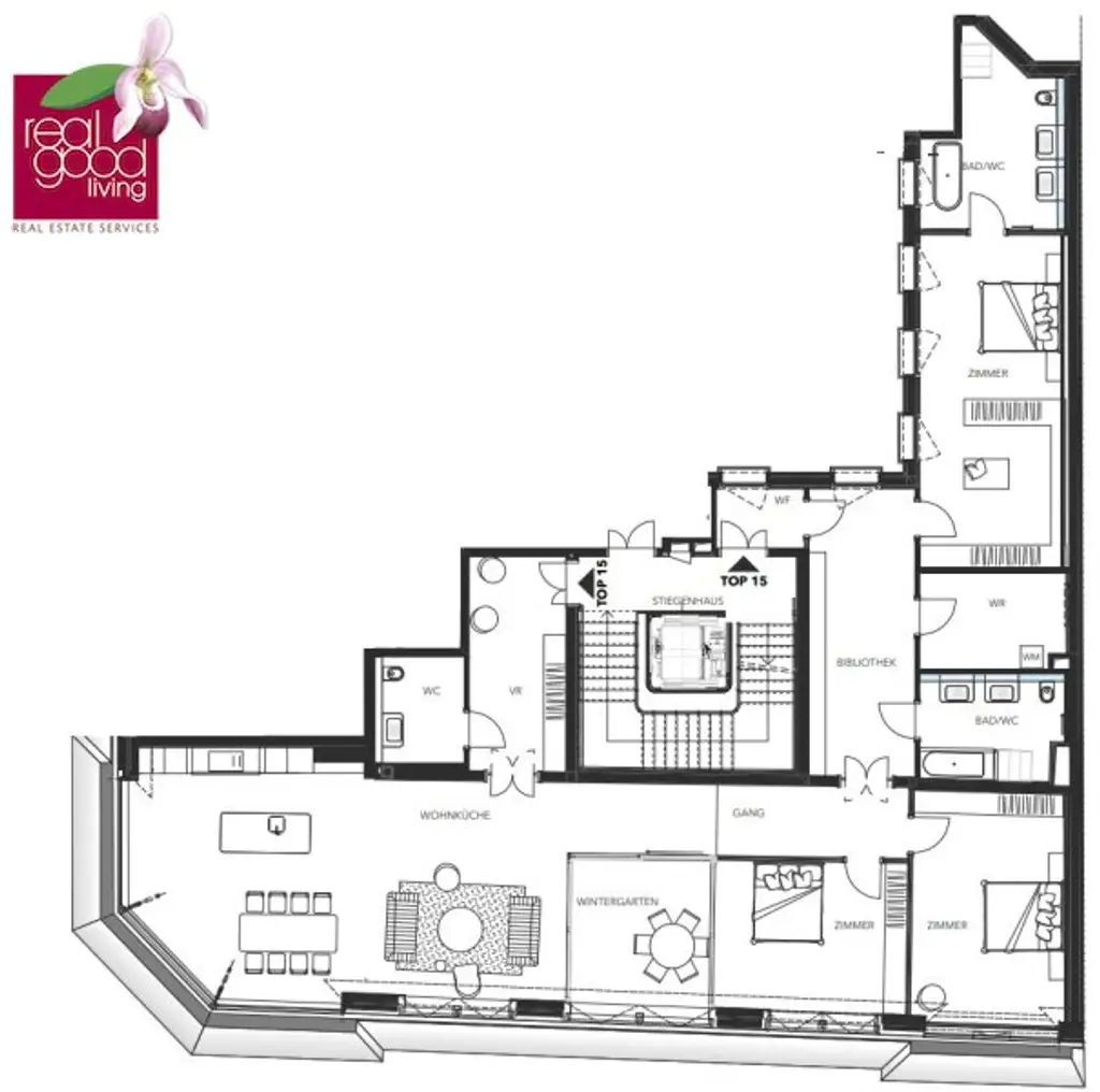 Luxuriöses Penthouse in einem der schönsten Gründerzeithäuser des 1. Bezirks