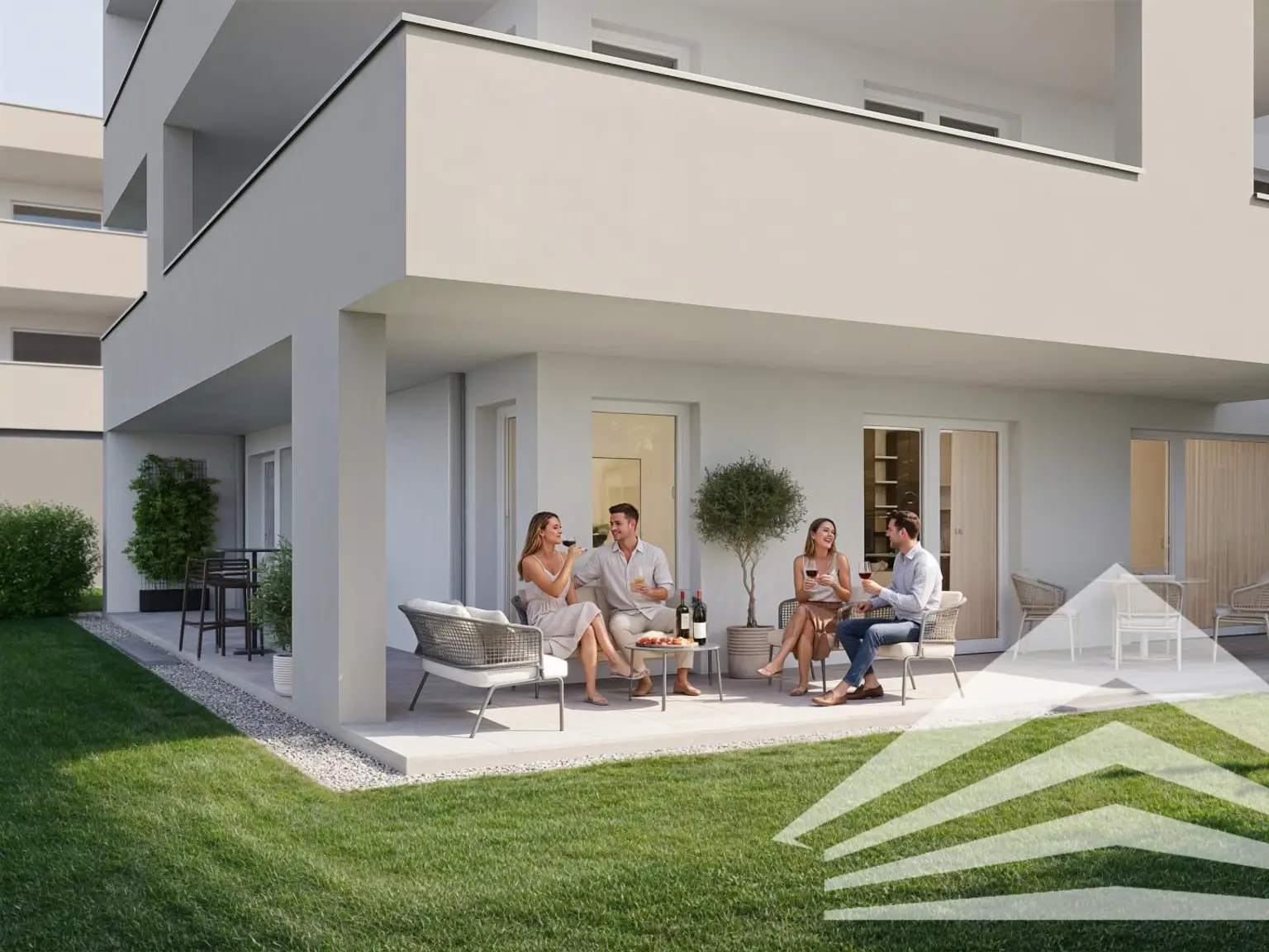 Stiftslichtung St. Florian Visualisierung Terrasse