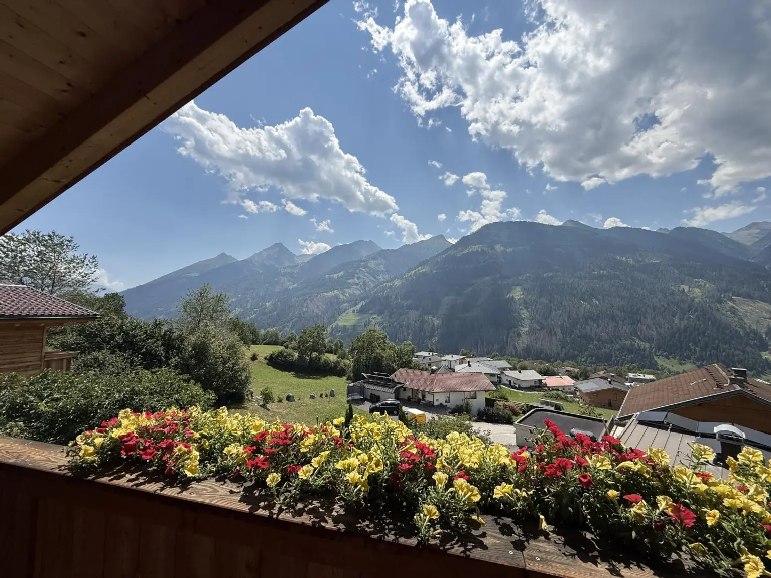 Blick vom Balkon