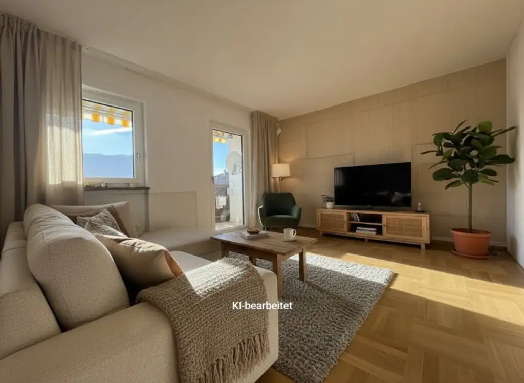 *geräumige 3 Zimmer Wohnung mit extra Küche, Balkon und Garage! Super schöne Aussicht inkludiert!