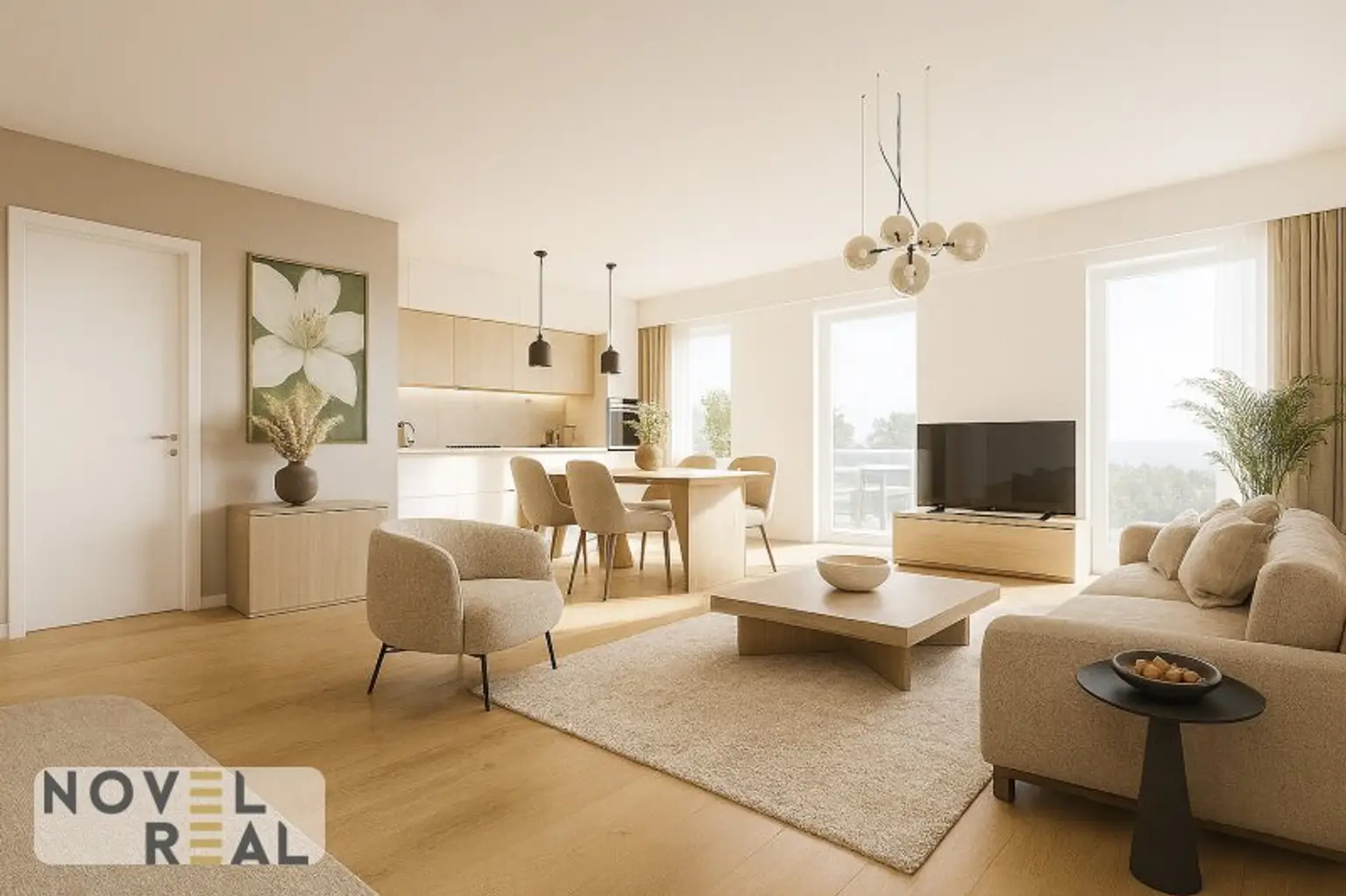 MODERNE 2-ZIMMER-WOHNUNG MIT LOGGIA UND PARKBLICK! ERSTBEZUG!