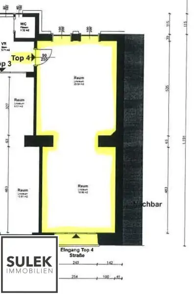 46m² Geschäftslokal / Büro in der Linzer Straße 284a