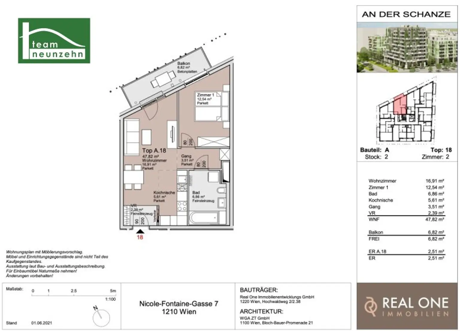 „An der Schanze“ – Exklusives Wohnen im Donaufeld