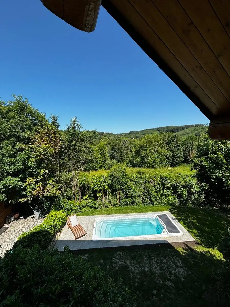 KANADAFEELING PUR - ROMANTISCHES NATURSTAMMBLOCKHAUS MIT NEUEM POOL!