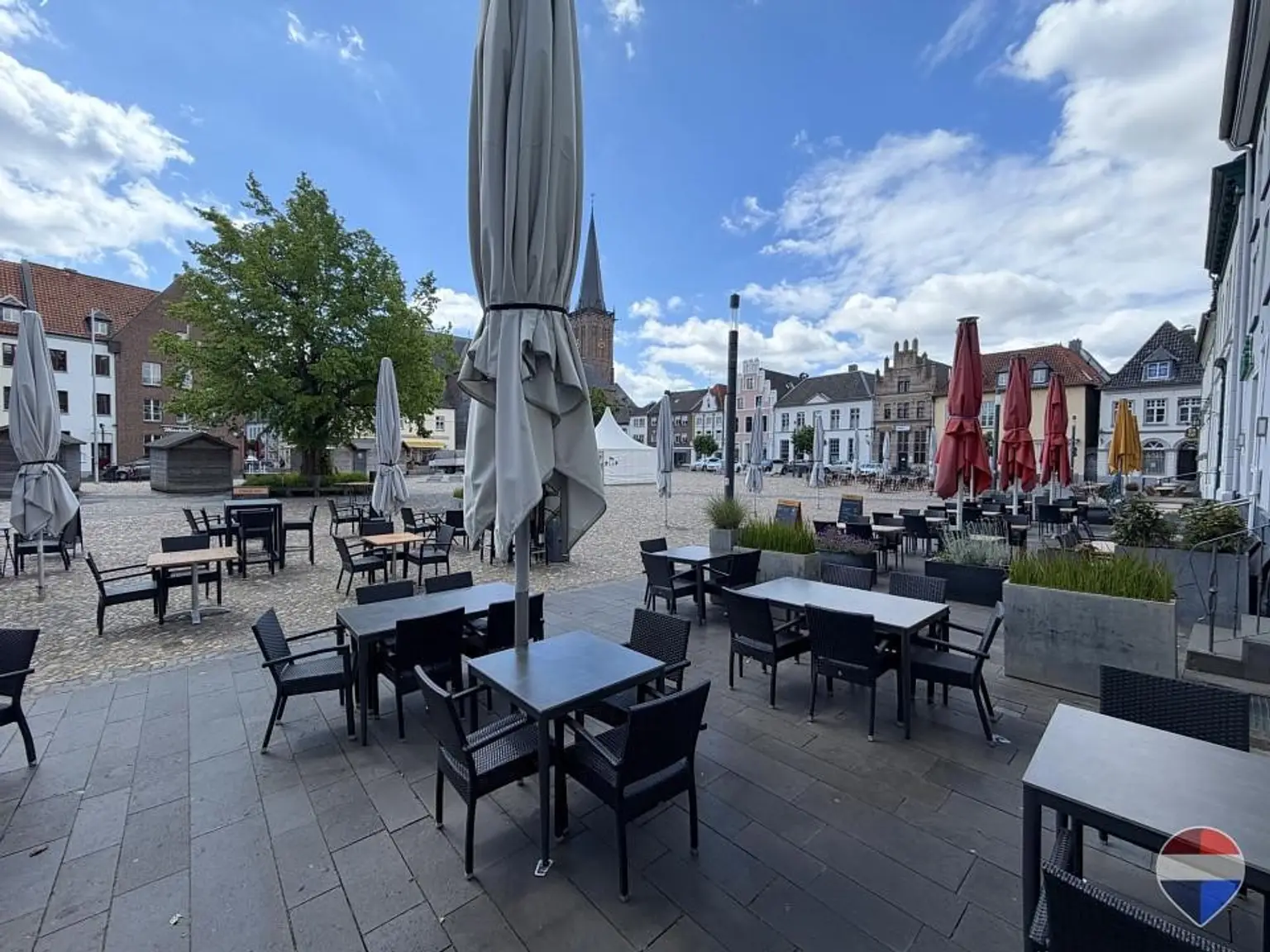Restaurantterrasse am Hauptplatz