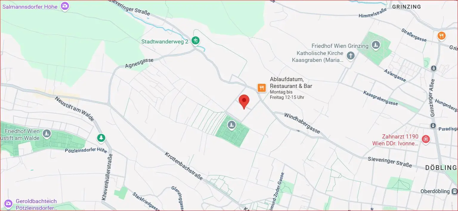 Vier-Zimmer-Wohnung in Sieveringer Ruhelage nahe Wienerwald