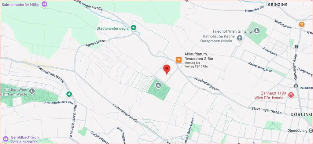Vier-Zimmer-Wohnung in Sieveringer Ruhelage nahe Wienerwald