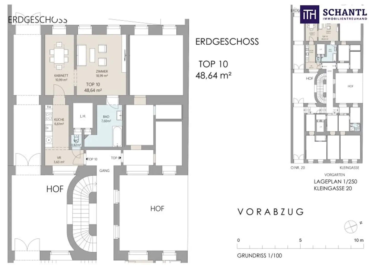 Kompakt, Charmant, Citynah, Grünblick, U-Bahn ums Eck! Gemütliche Kleinwohnung im ruhigen Hoftrakt mit Grünblick! 2 toll aufgeteilte Zimmer + Angenehme Ruhelage in 1030 Wien + Schönes Altbauhaus!