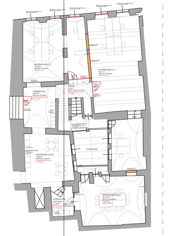 FLAIR *43 m² WORKSPACE + BENEFITFLÄCHEN *ENGE GASSE