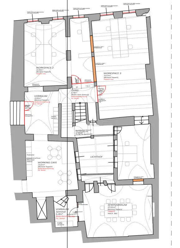 FLAIR *43 m² WORKSPACE + BENEFITFLÄCHEN *ENGE GASSE