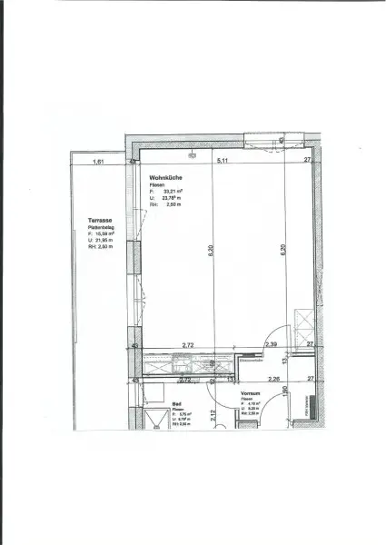 Plan - Modernes Appartement mit großer Terrasse Miete Grödig Salzburg