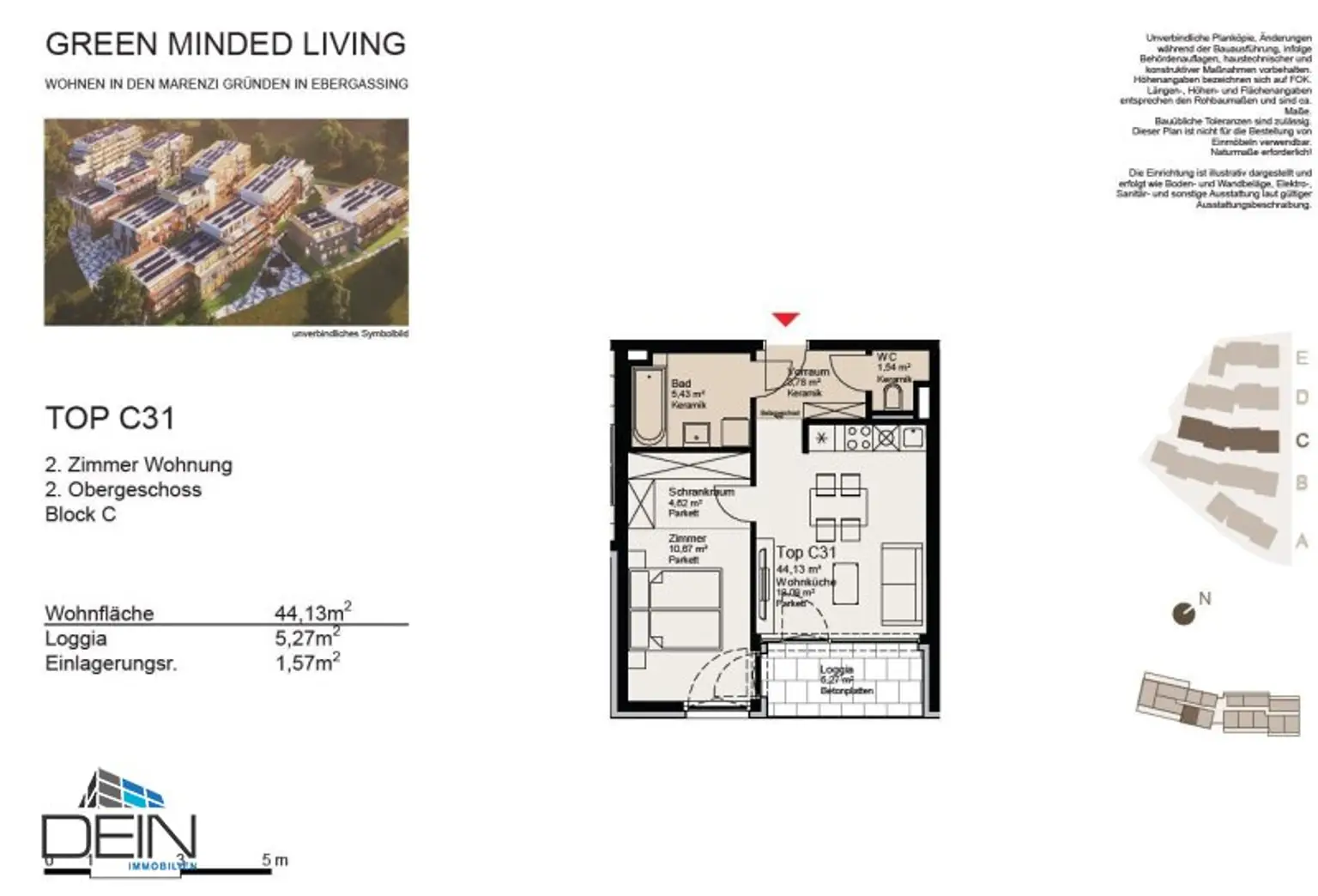 NEU! TRAUMHAFTE 2 ZIMMER NEUBAUWOHNUNG MIT EINEM BALKON IN EBERGASSING!