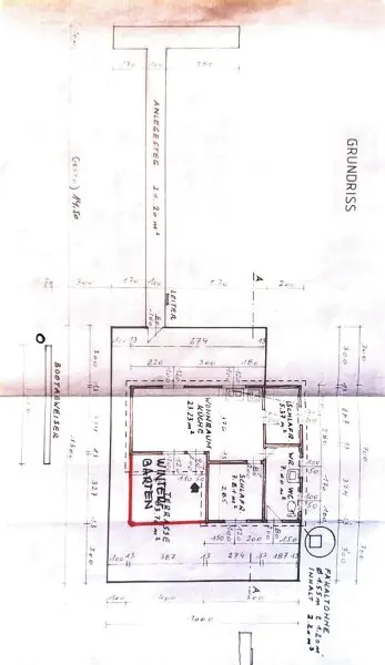 Grundriss Hütte