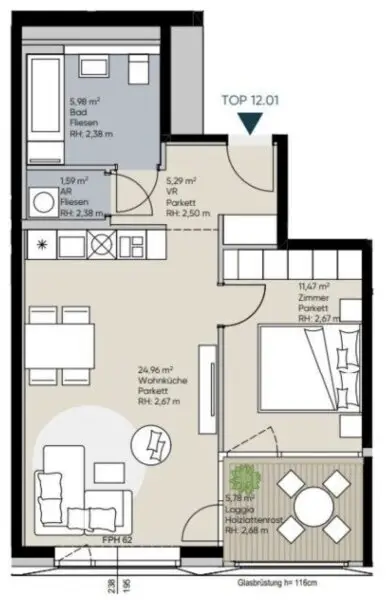 U-Bahn U1 Kagran - Sauna - Loggia - Fitnessraum - Deckenkühlung - Pool am Dach