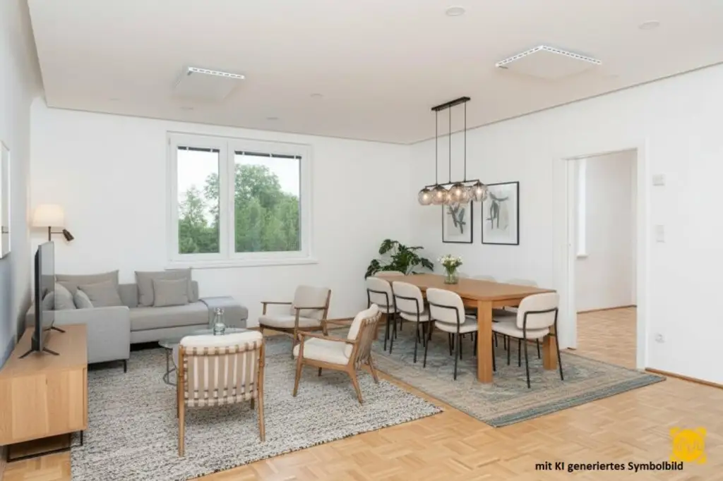 PROVISIONSFREI: Generalsanierte 2-Zimmer-Wohnung in Ruhelage mit Grünblick