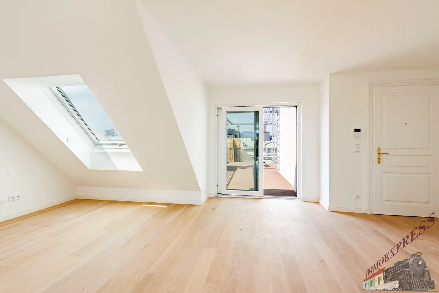 Erstbezug, Sonnendurchflutete 2-Zimmer Wohnung im Dachgeschoss + 33 m² Südwest-Dachterrasse!!