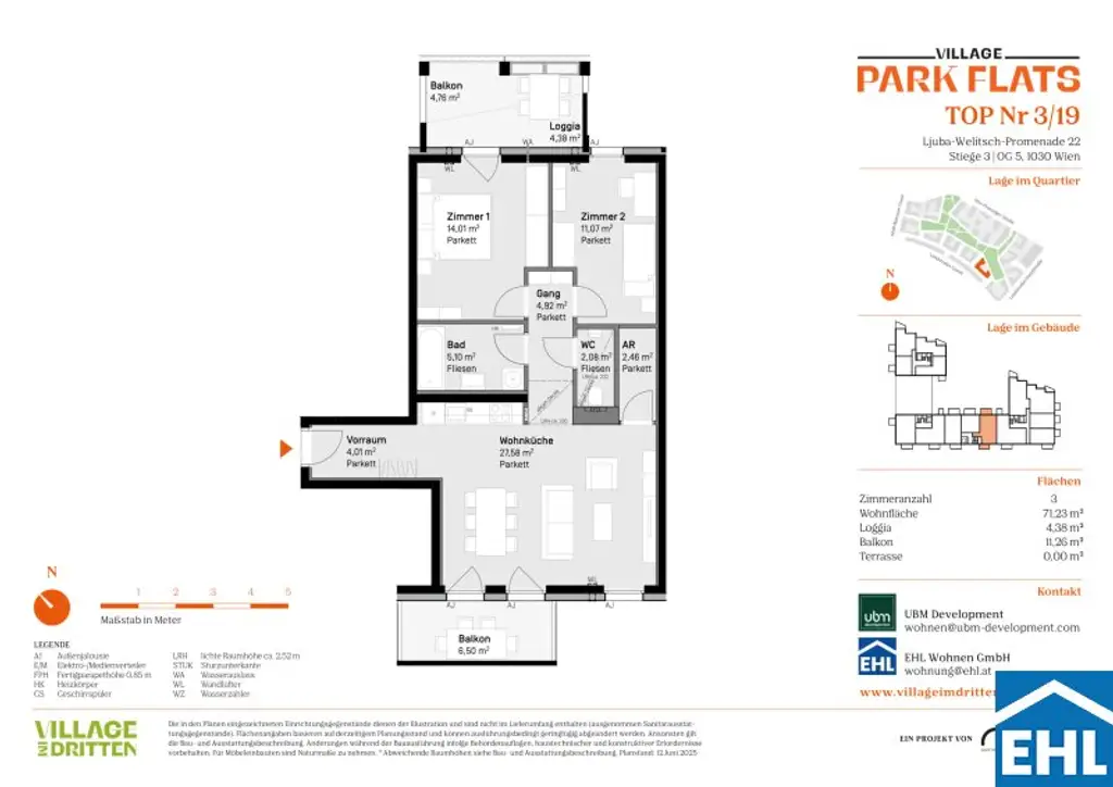 Lebendiger Wohnraum mit Parkblick – Willkommen bei den PARK FLATS