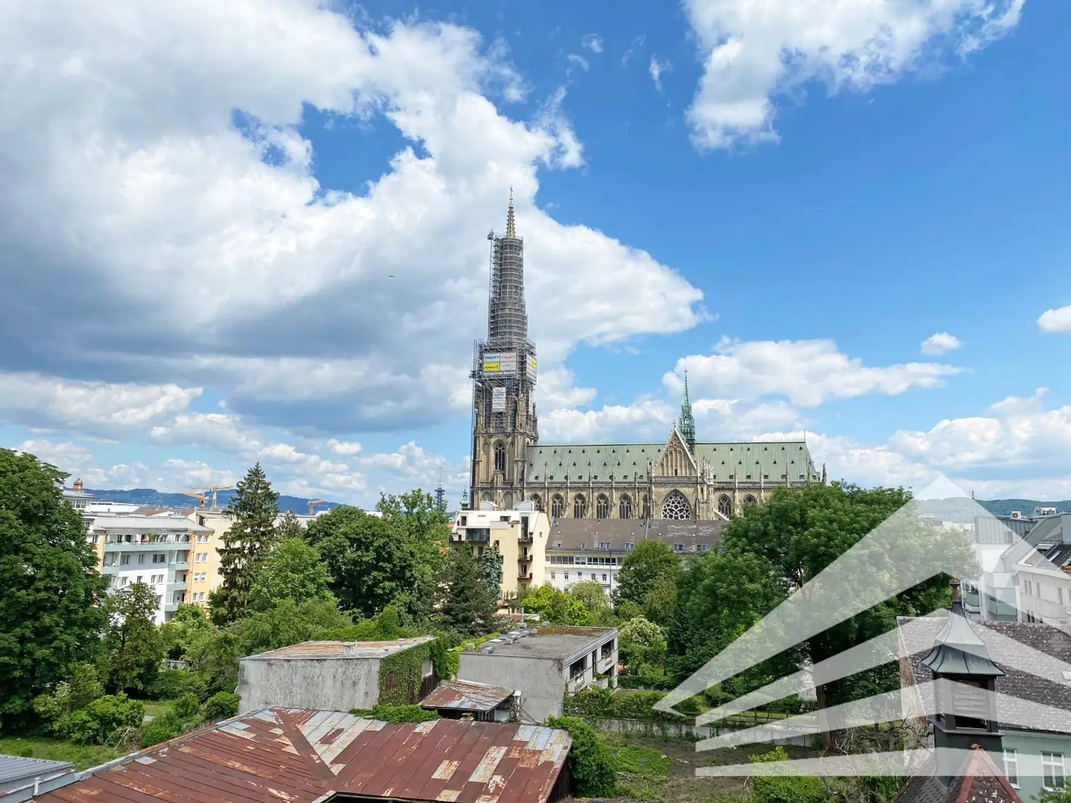 Domblick von der Terrasse