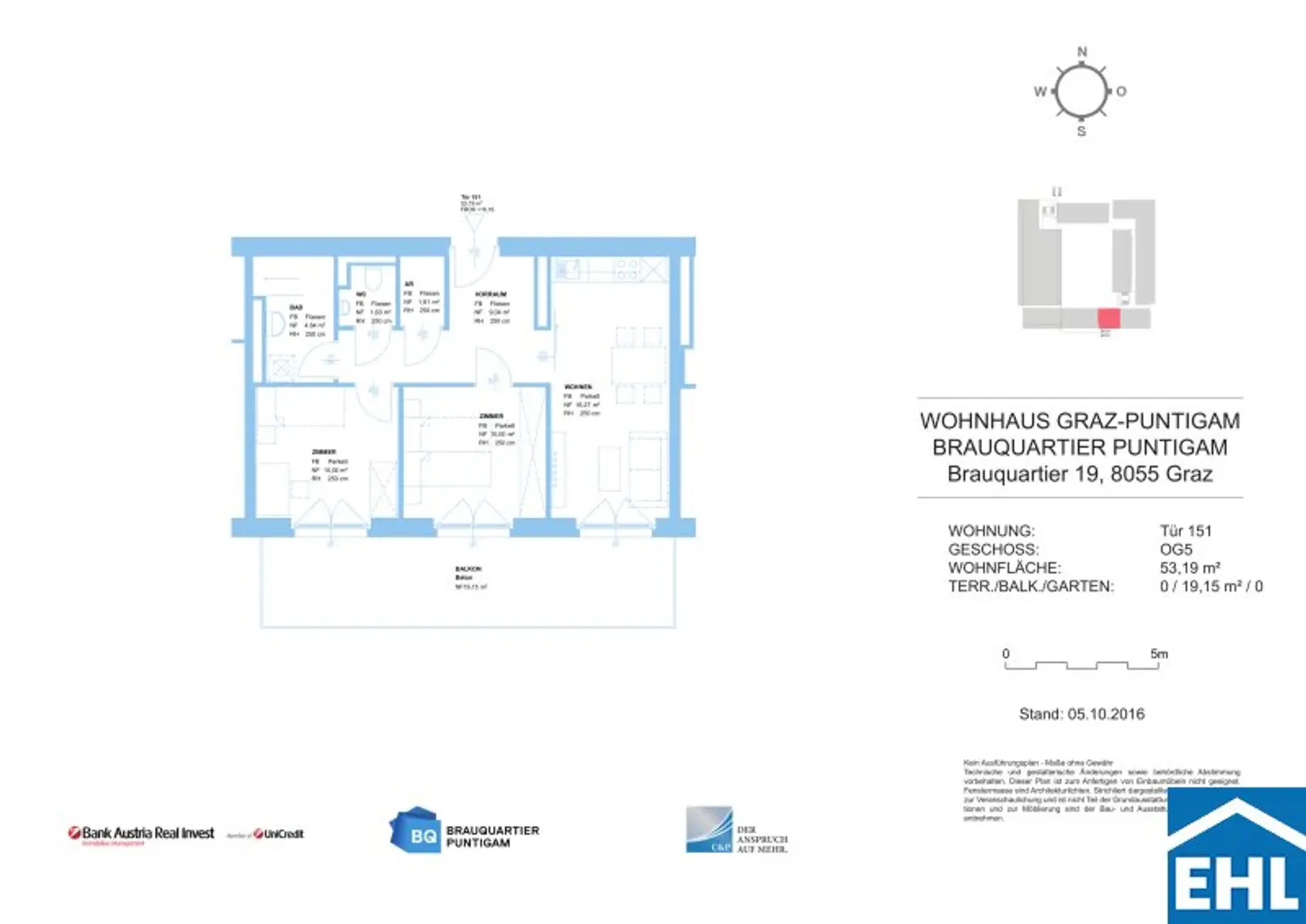 Urbanes Wohnen mit Grünblick – Moderne Wohnungen im Brauquartier Graz-Puntigam