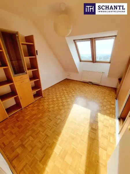 Traumhafter Fernblick + Absolute Grün- und Ruhelage + Tolle Raumaufteilung + Garagenplatz inklusive! Das perfekte Zuhause über den Dächern...