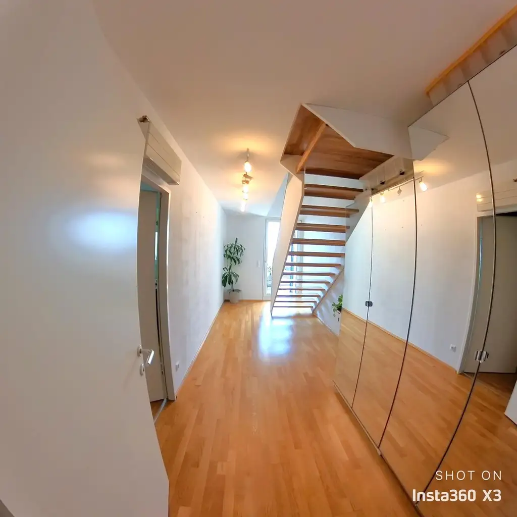 1220 Wien - Exklusive Maisonette-Dachgeschoßwohnung mit großzügiger Dachterrasse im Niedrigenergiehaus