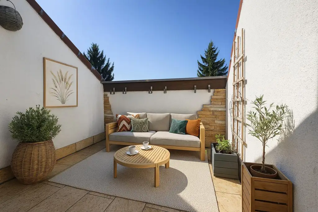 Dachgeschosswohnung mit Galerie und Loggia mit Blick ins Grüne - Bezirk Lend