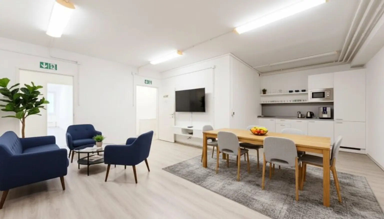 Raum 6/Beispiel Pausenraum mit Küche