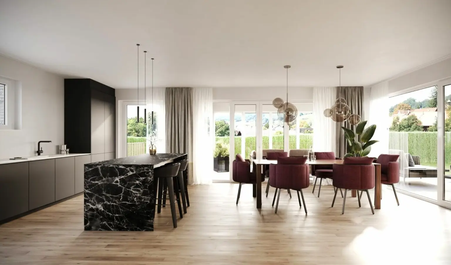 "Ihr neues Zuhause der Extraklasse"mit exklusiven Privatgarten"