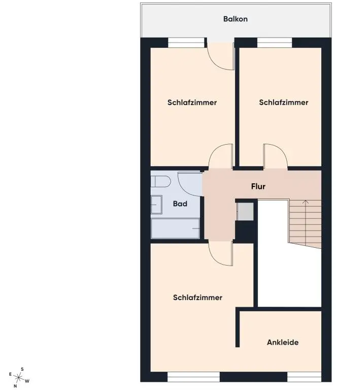 Grundriss ohne Maßstab | OG