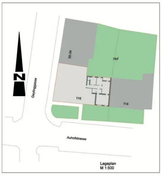 Ruhige Wohnung mit Grünblick