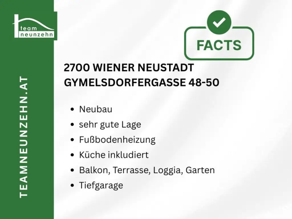 Das Beste aus Stadt und Natur! Wohnen im Herzen von Wiener Neustadt