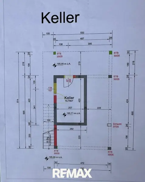 Grundriss Keller