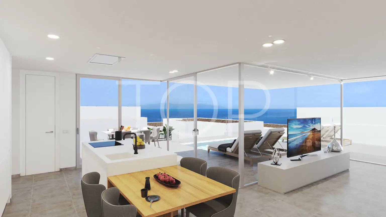 Exklusive Luxusvilla mit Garten, beheiztem Pool und Meerblick in Rokabella, Costa Adeje