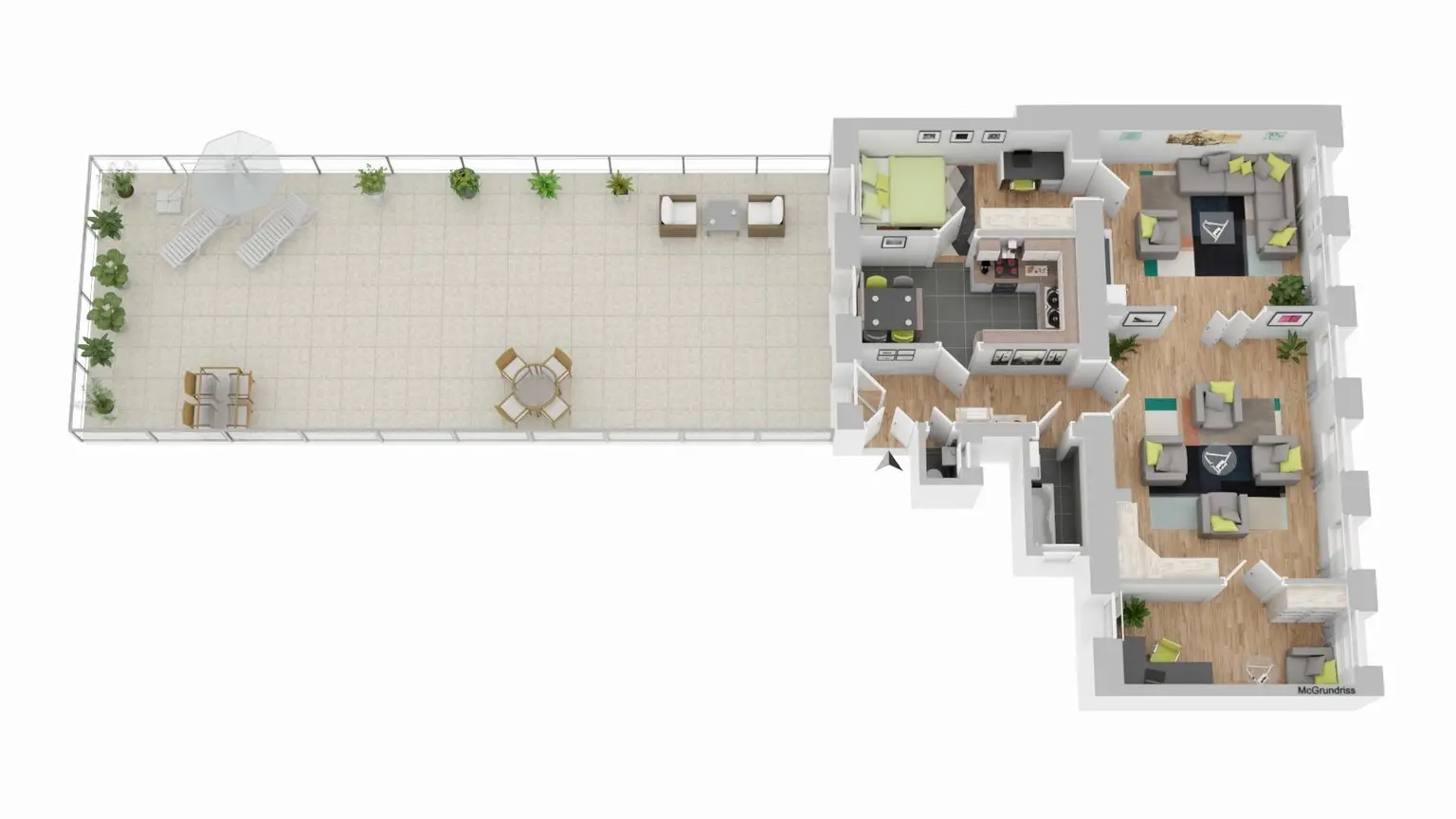 "Für Individualisten mit großer eigener Terrasse"