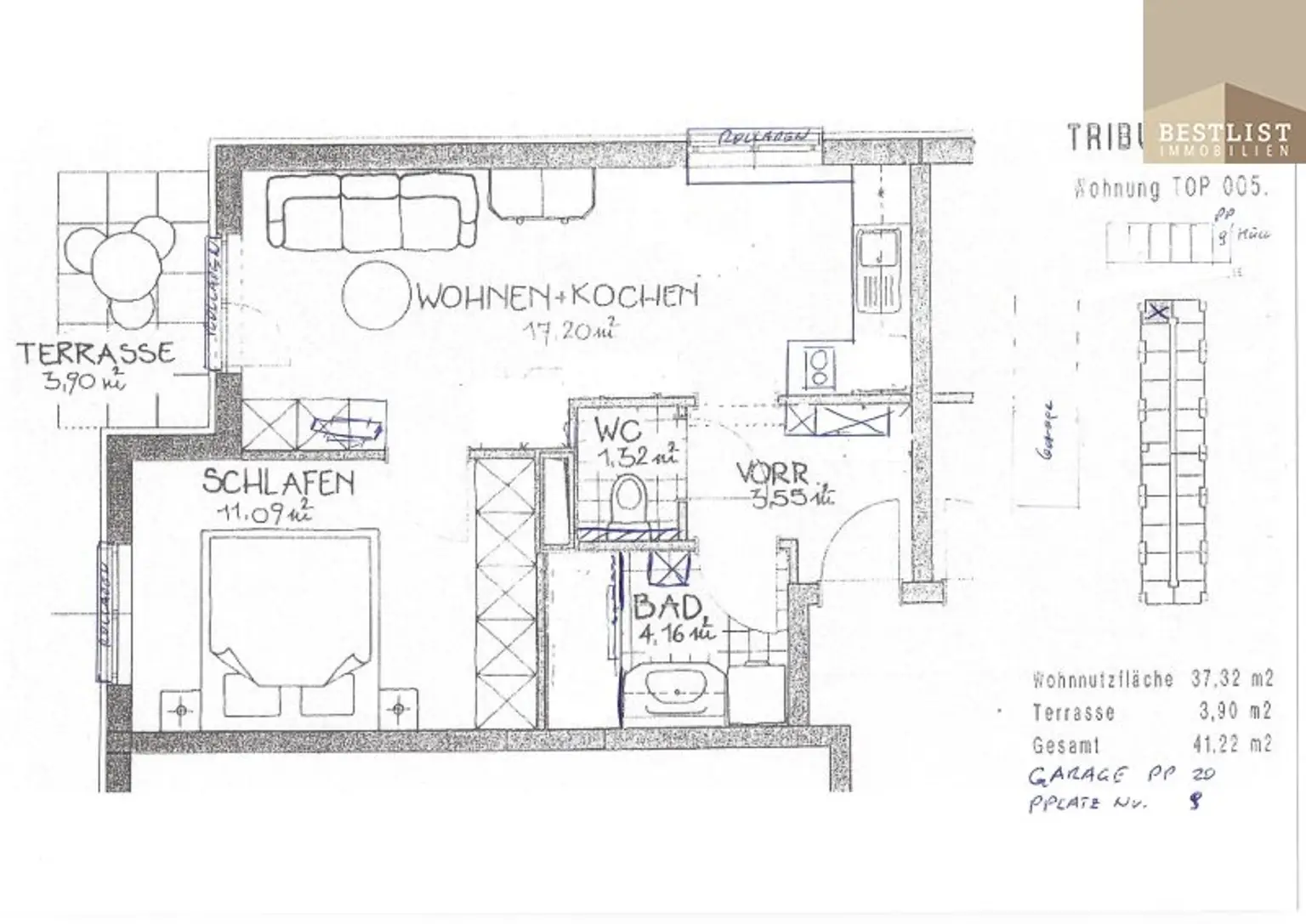 Smart wohnen in Tribuswinkel – Terrasse, Tiefgarage, Abstellplatz und Top-Infrastruktur