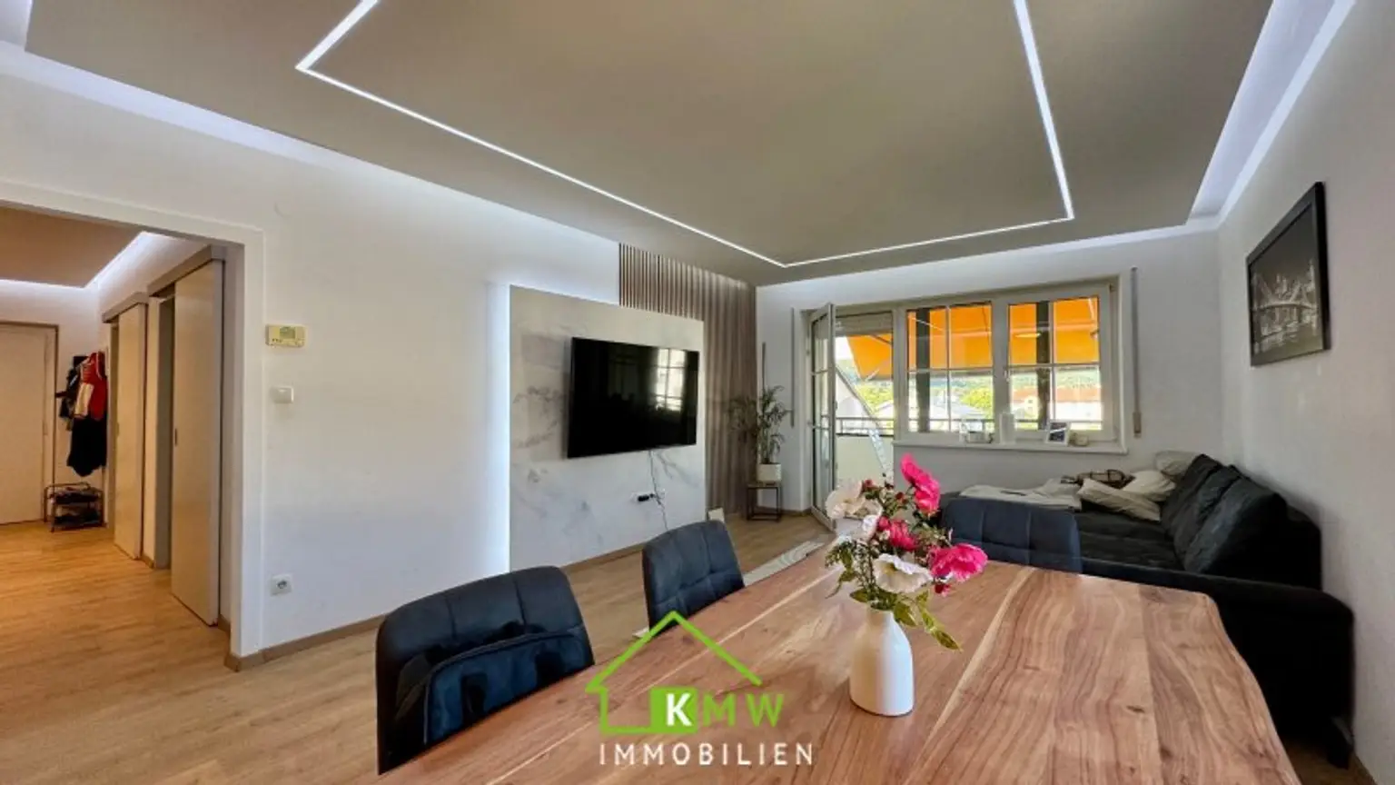 Grünblick: 3 Zimmer Eigentumswohnung mit Loggia in Ruhelage