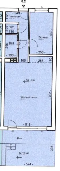 Charmante 2-Zimmer-Wohnung mit Terrasse und Garten, sowie zwei Aussenstellplätze