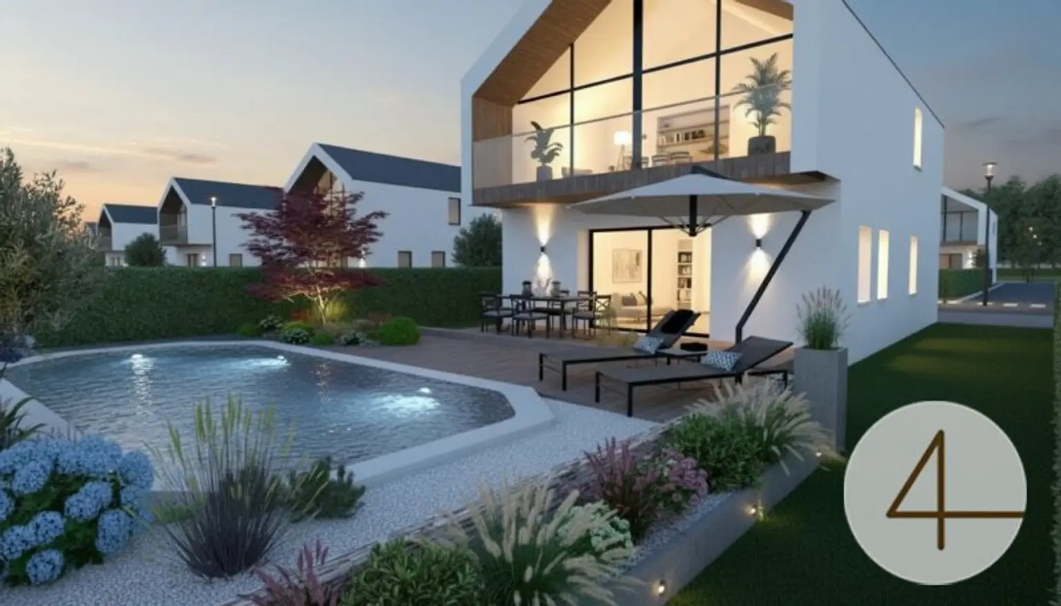 Wohnen wie im Urlaub - Stilvolles Einfamilienhaus im modernen Chalet-Stil